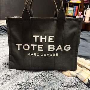 Marc Jacobs Black Canvas Tote Bag